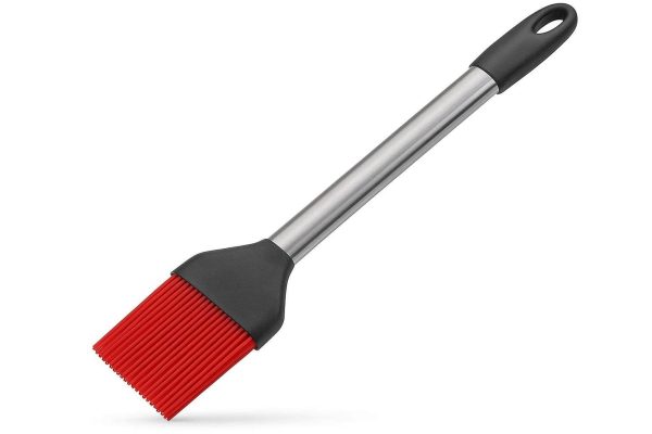 Large Industrial Grade Silicone BBQ Brush Heavy Duty Long Handle Basting Tool For Smoking Grilling Outdoor Meat Poultry